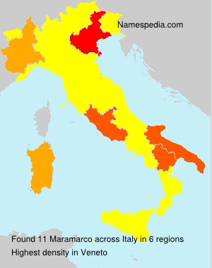 Surname Maramarco in Italy Surname Maramarco in Italy