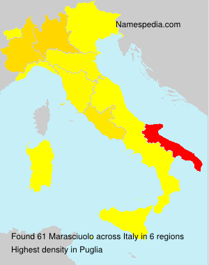 Surname Marasciuolo in Italy Surname Marasciuolo in Italy