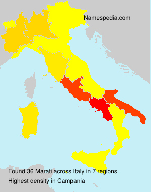Surname Marati in Italy Surname Marati in Italy