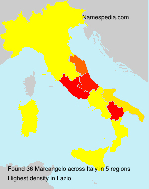 Surname Marcangelo in Italy Surname Marcangelo in Italy