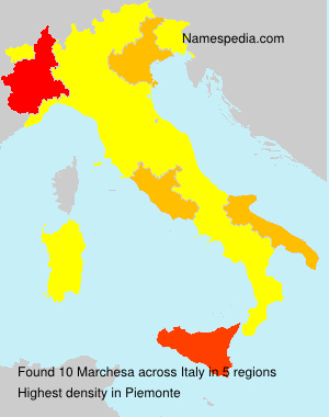 Surname Marchesa in Italy Surname Marchesa in Italy