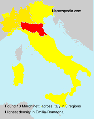 Surname Marchinetti in Italy Surname Marchinetti in Italy