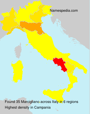 Surname Marcigliano in Italy Surname Marcigliano in Italy