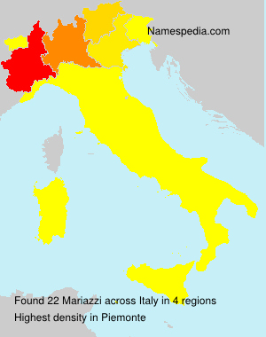 Surname Mariazzi in Italy Surname Mariazzi in Italy