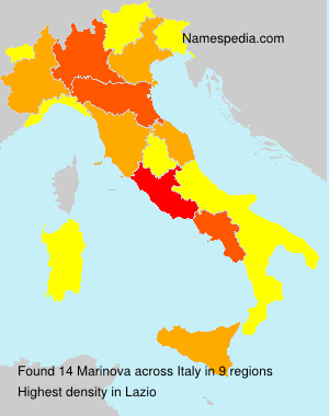 Surname Marinova in Italy Surname Marinova in Italy