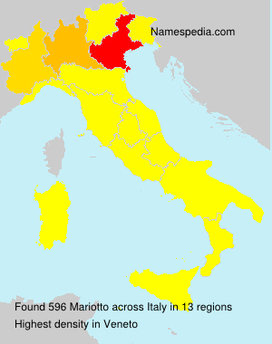 Surname Mariotto in Italy