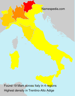 Surname Mark in Italy Surname Mark in Italy