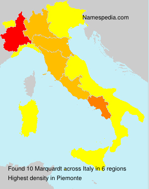 Surname Marquardt in Italy Surname Marquardt in Italy