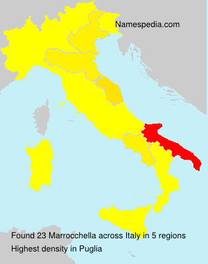 Surname Marrocchella in Italy Surname Marrocchella in Italy