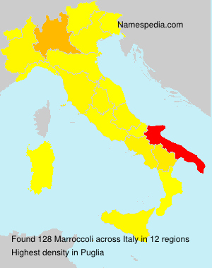 Surname Marroccoli in Italy Surname Marroccoli in Italy