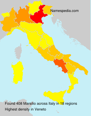 Surname Marsilio in Italy Surname Marsilio in Italy