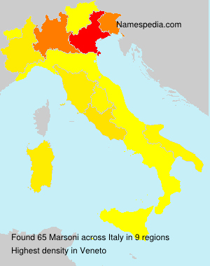 Surname Marsoni in Italy Surname Marsoni in Italy