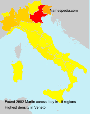 Familiennamen Martin - Italy