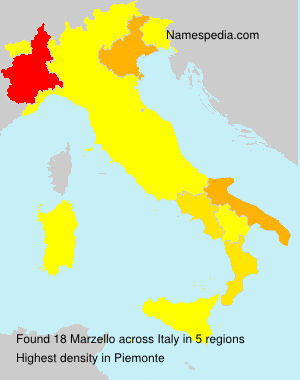 Surname Marzello in Italy Surname Marzello in Italy