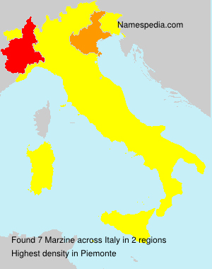 Surname Marzine in Italy Surname Marzine in Italy