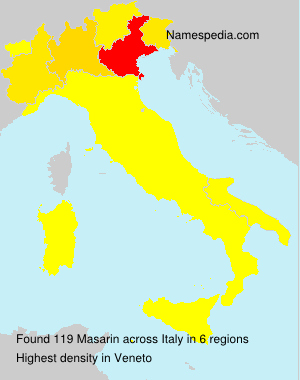 Surname Masarin in Italy