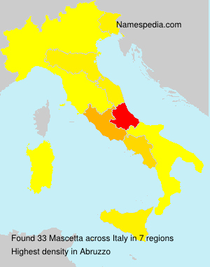 Surname Mascetta in Italy Surname Mascetta in Italy