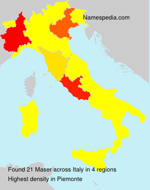 Surname Maser in Italy