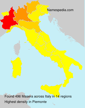 Surname Masera in Italy Surname Masera in Italy