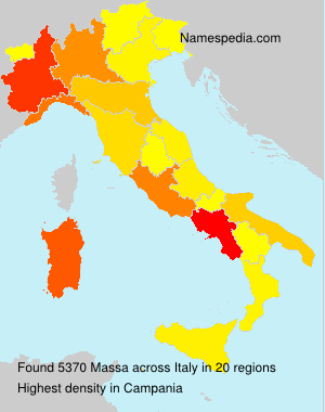 Surname Massa in Italy Surname Massa in Italy