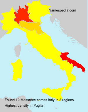 Surname Massante in Italy Surname Massante in Italy