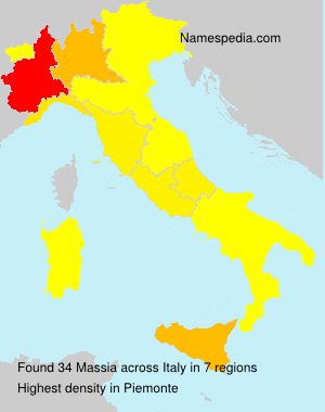Surname Massia in Italy Surname Massia in Italy