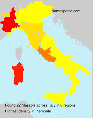Surname Massole in Italy Surname Massole in Italy