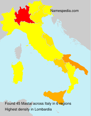 Surname Mastai in Italy Surname Mastai in Italy