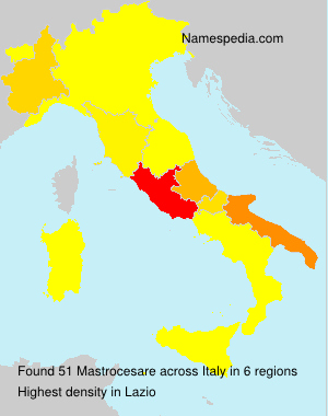 Surname Mastrocesare in Italy Surname Mastrocesare in Italy