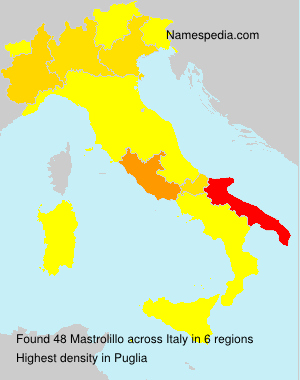 Surname Mastrolillo in Italy Surname Mastrolillo in Italy