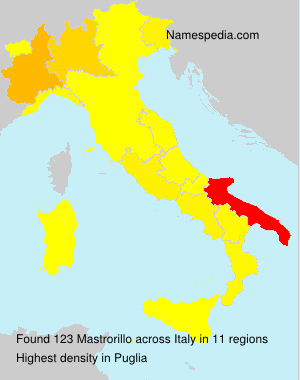Surname Mastrorillo in Italy Surname Mastrorillo in Italy