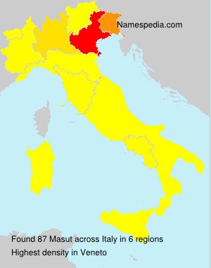 Surname Masut in Italy Surname Masut in Italy