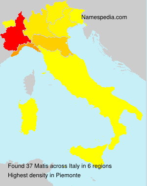 Surname Matis in Italy Surname Matis in Italy