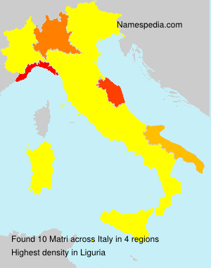 Surname Matri in Italy Surname Matri in Italy