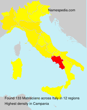 Surname Matrisciano in Italy