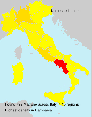 Surname Matrone in Italy Surname Matrone in Italy