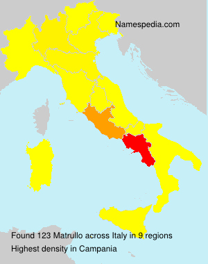 Surname Matrullo in Italy