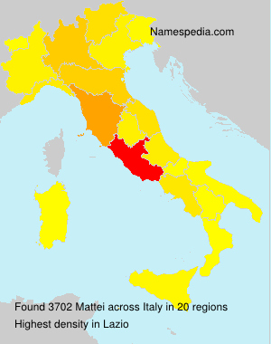 Surname Mattei in Italy Surname Mattei in Italy