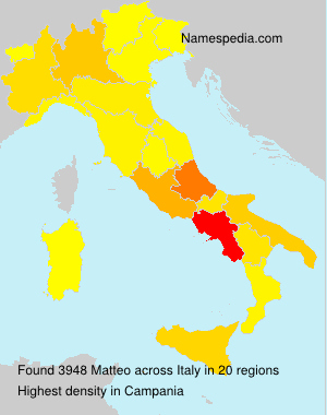 Surname Matteo in Italy Surname Matteo in Italy