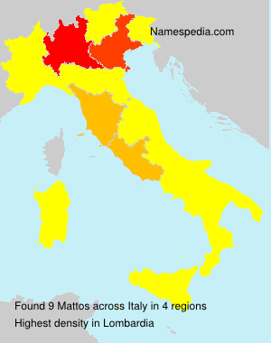 Surname Mattos in Italy Surname Mattos in Italy