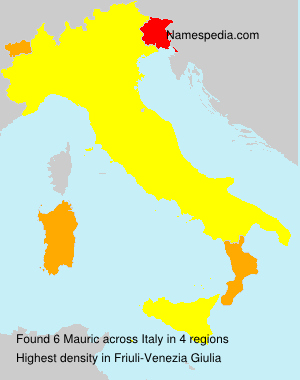 Surname Mauric in Italy Surname Mauric in Italy