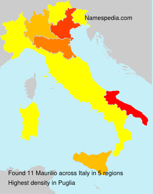 Surname Maurilio in Italy Surname Maurilio in Italy
