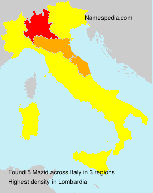 Surname Mazid in Italy Surname Mazid in Italy