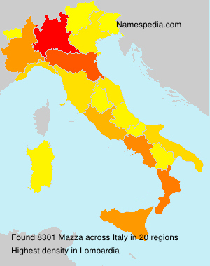 Surname Mazza in Italy Surname Mazza in Italy