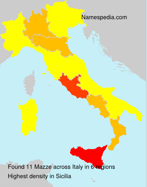 Surname Mazze in Italy Surname Mazze in Italy