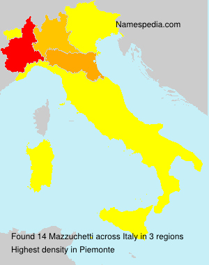 Surname Mazzuchetti in Italy Surname Mazzuchetti in Italy