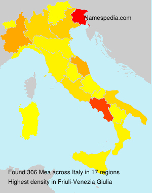 Surname Mea in Italy Surname Mea in Italy