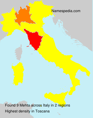 Surname Mehta in Italy Surname Mehta in Italy