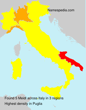 Surname Meidl in Italy Surname Meidl in Italy