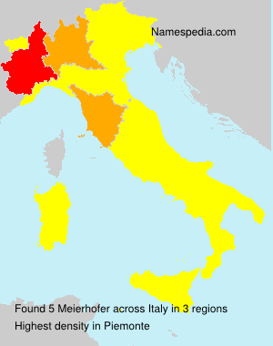 Surname Meierhofer in Italy Surname Meierhofer in Italy
